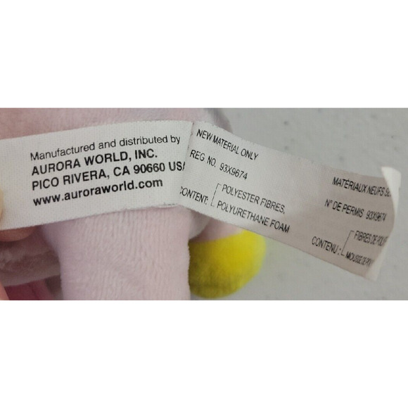 Aurora Tokidoki Neon Star Trixie Rainbow Unicorn Plush Stuffed Animal Toy 8" - Picture 5 of 10